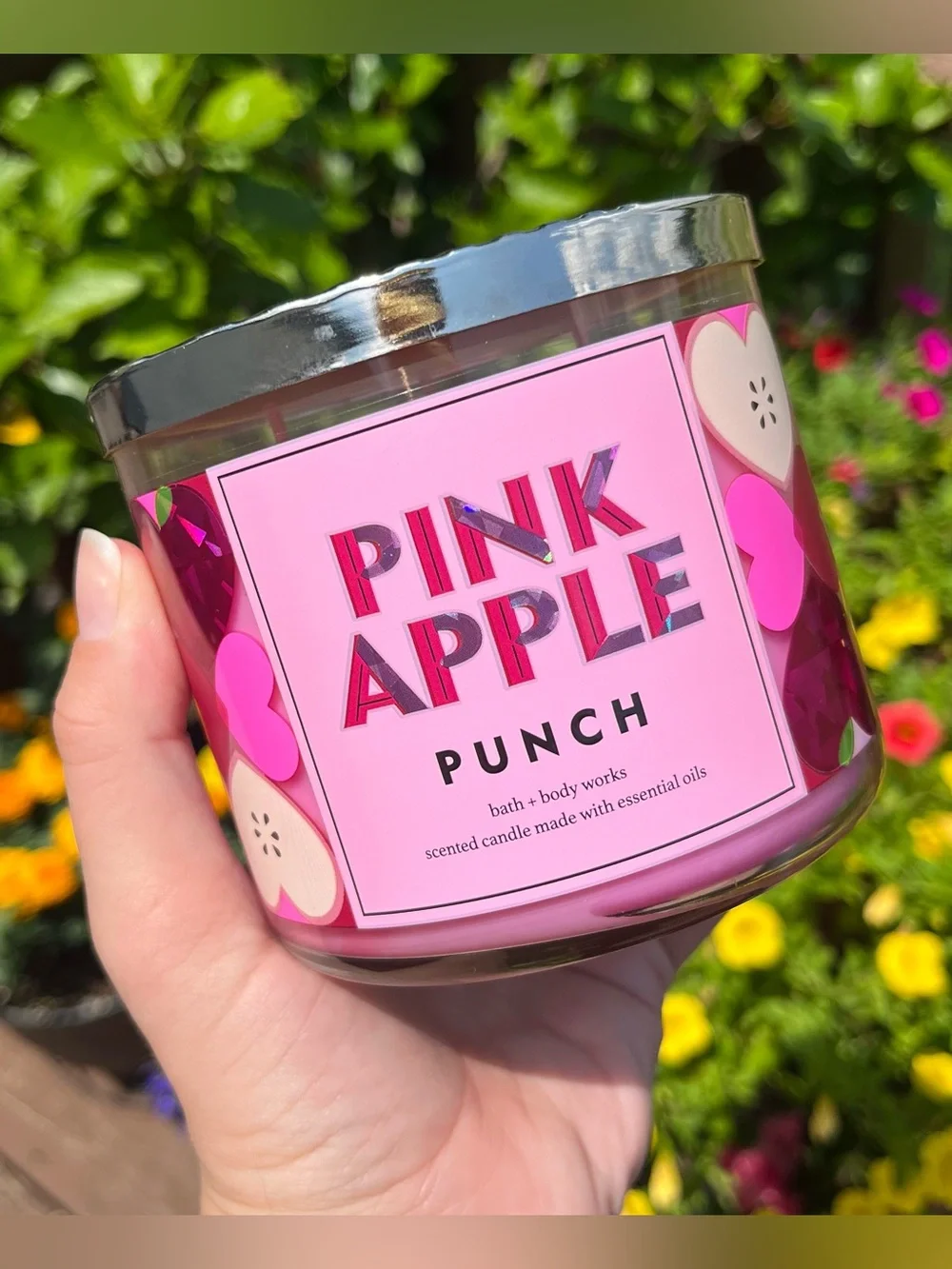 Bath and Body Works Pink Apple Punch Candle
